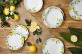 Servizio tavola Excelsa Lemon, 18 pezzi, porcellana, bianco/limone
