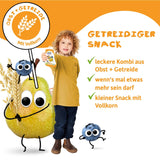 FRECHE FREUNDE Pesca Mela Banana Avena Purea di frutta biologica con cereali in un sacchetto comprimibile per bambini 6 mesi+ Vegano Confezione da 6 (6 x 100 g)