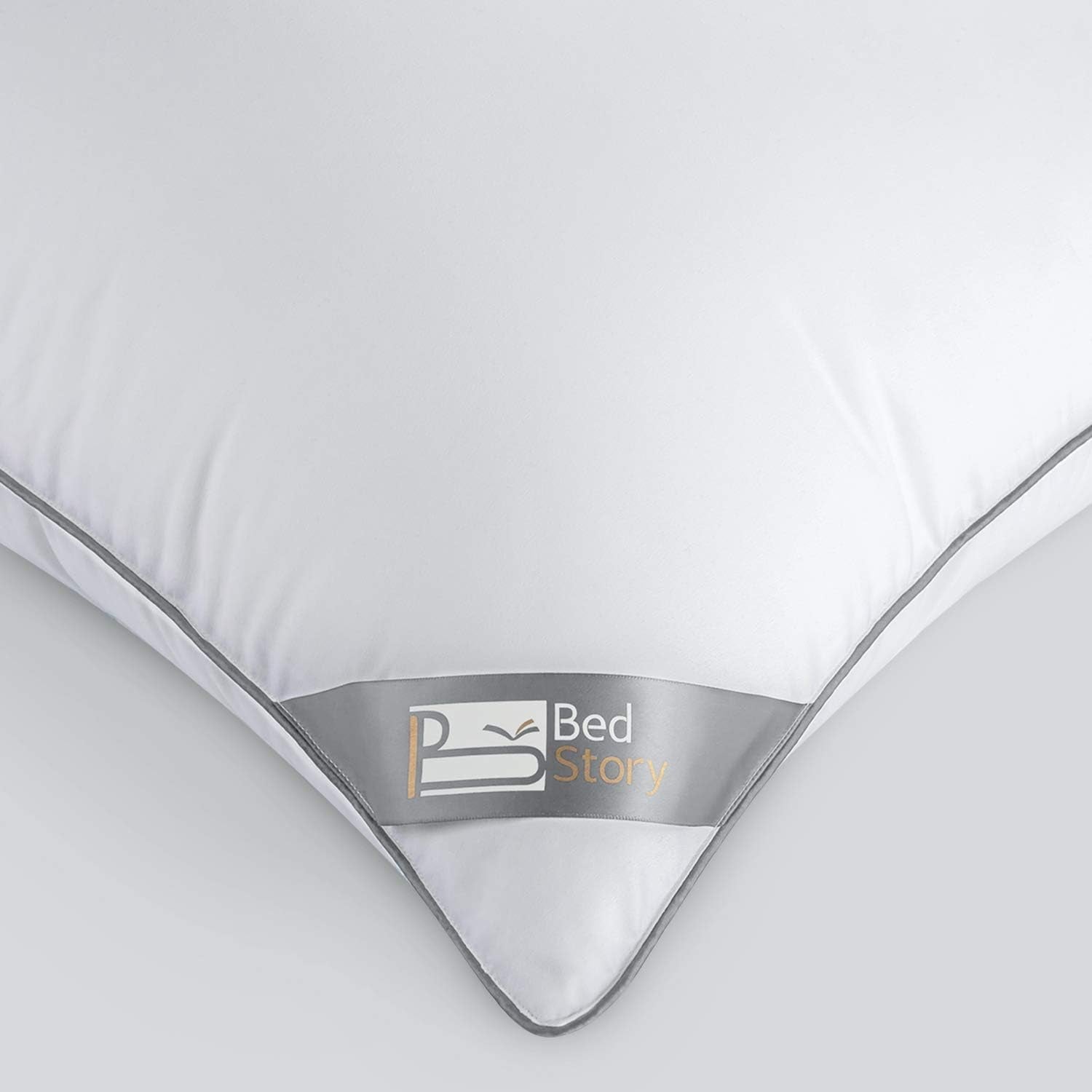 Cuscino Bedstory, Confezione da 2, Qualità alberghiera, Cuscino per dormire alternativo, di supporto, ipoallergenico per pancia, schiena e chi dorme sul fianco Naty Shop Cuscini standard
