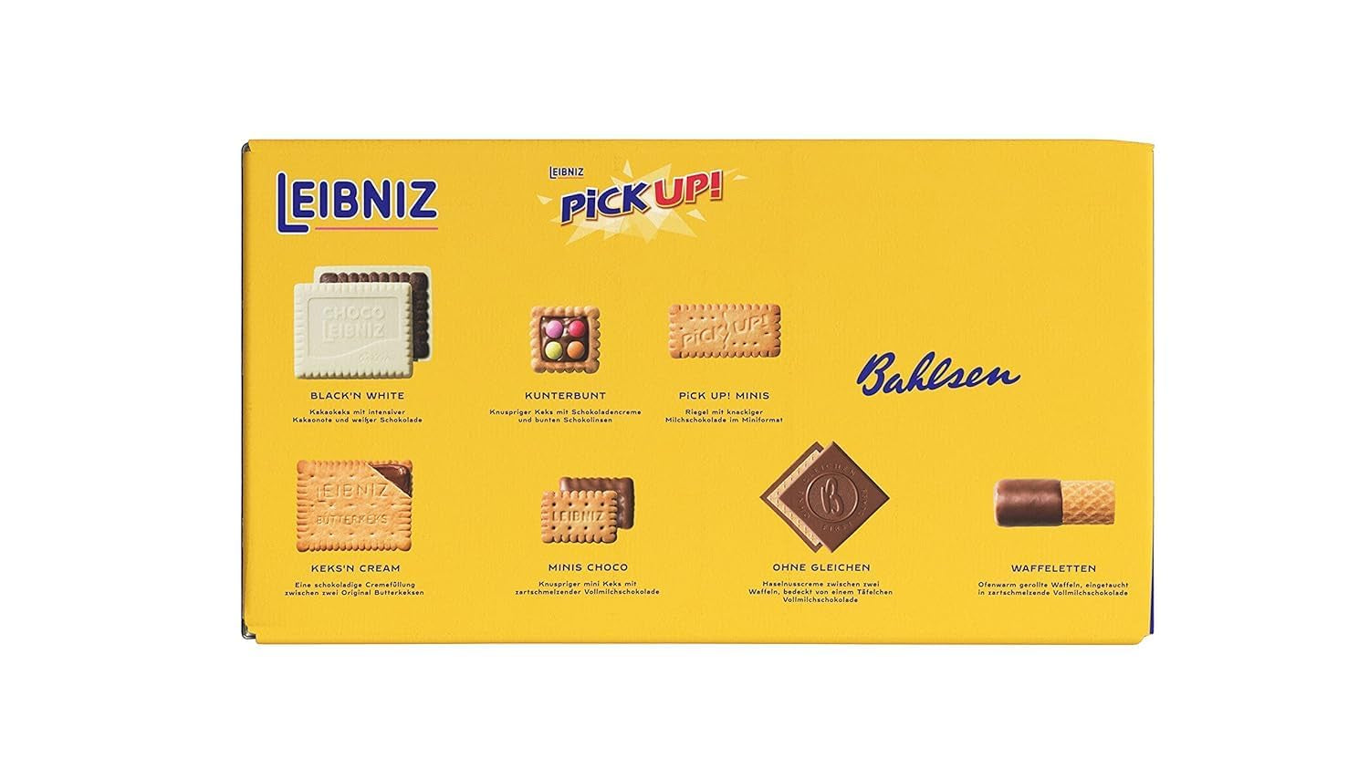 Bahlsen La nostra famiglia di biscotti, confezione da 9, mix di biscotti con 7 varietà croccanti di biscotti al cioccolato (9 x 280 g)