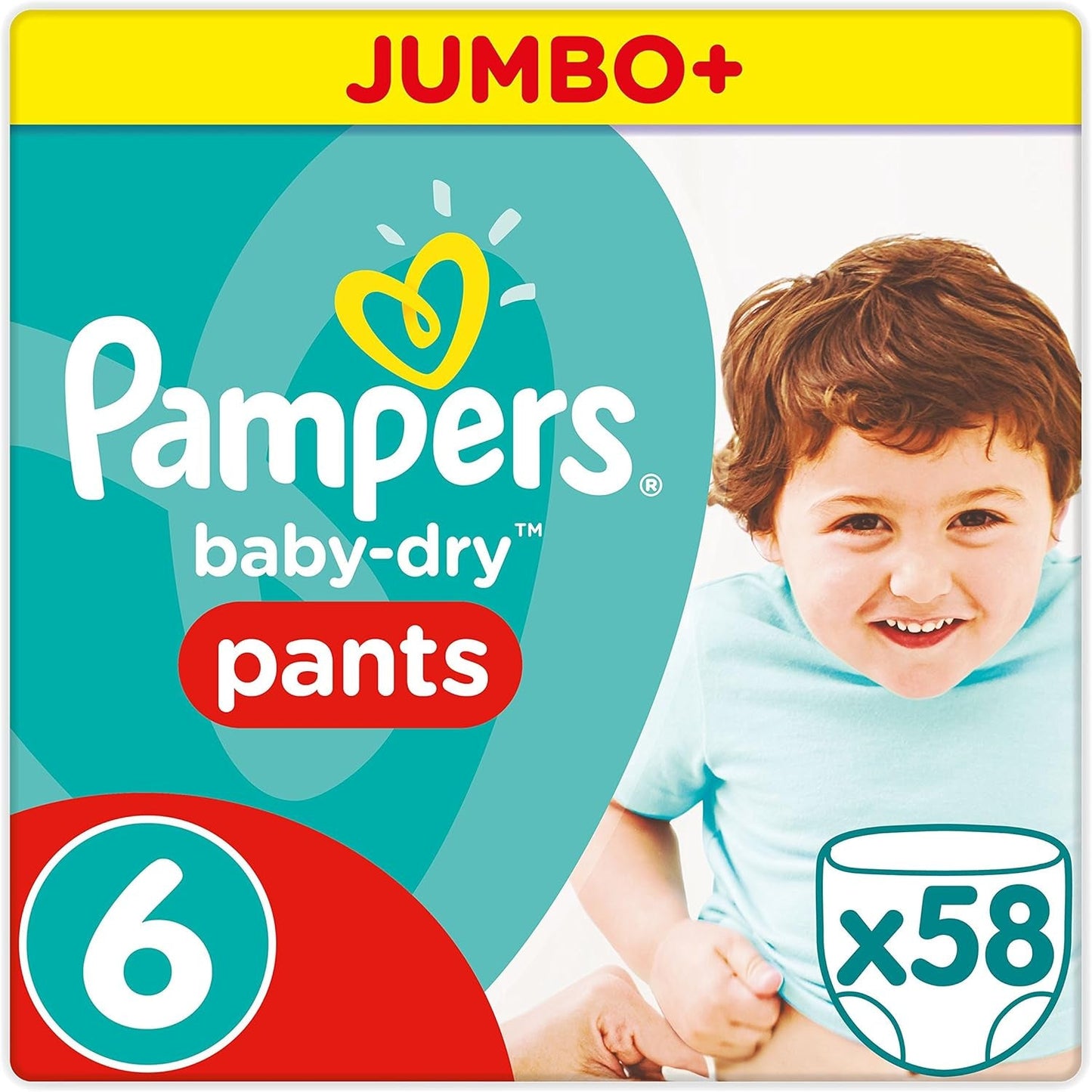 Pannolini Pampers 81657566 Pantaloni Baby-Dry, bianchi