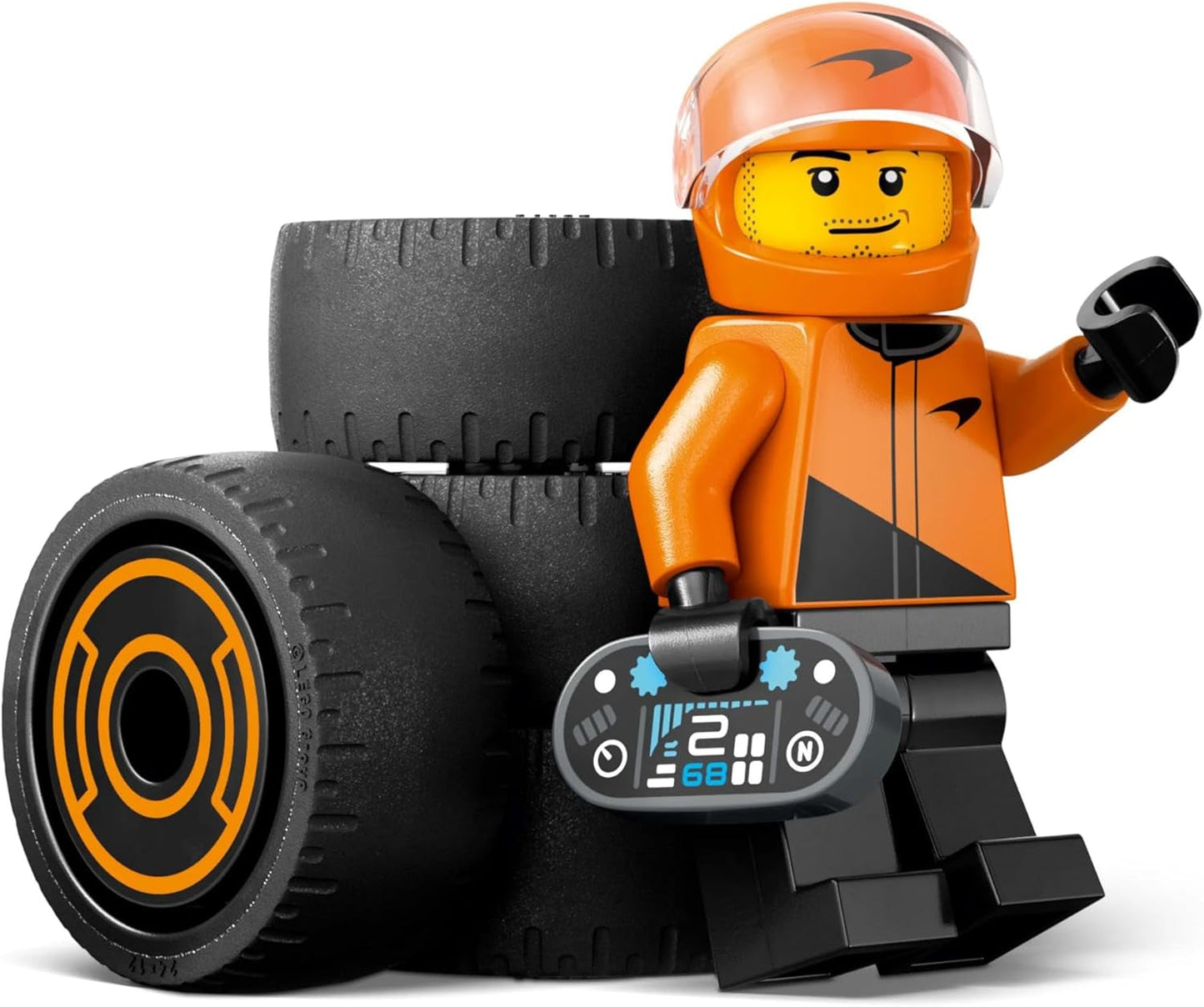 LEGO City Pilota di F1 con auto da corsa Mclaren - Modello giocattolo di Formula 1 con auto da corsa e minifigure - piccolo regalo per ragazzi e ragazze dai 6 anni o appassionati di sport motoristici 60442 Set da costruzione Besuche den LEGO-Store