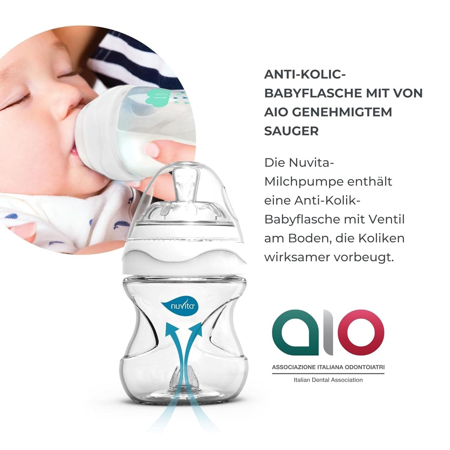 Set pompa doppia Nuvita Efficient per Materno Smart X - 1287KDX | Set completo di accessori, biberon anticoliche approvato da Aio Accesorii Hrana si Alattare Bebe Naty Shop