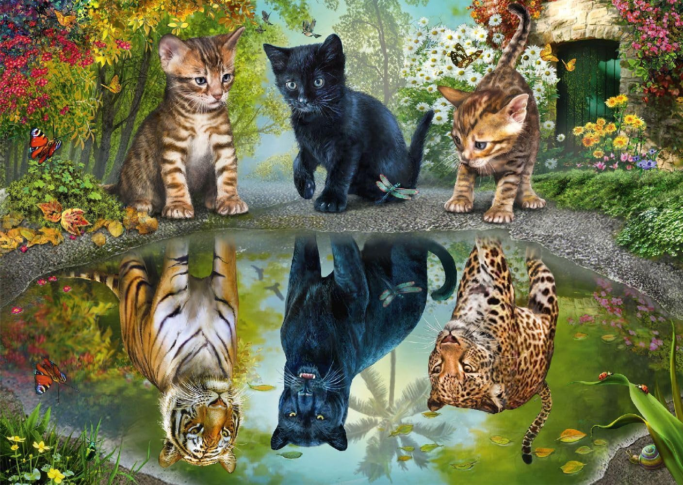 Schmidt Spiele 57392 Dream Big, gatti, puzzle 1000 pezzi Puzzle Naty Shop
