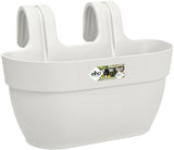 elho Vibia Campana Easy Hanger M 36 - Vaso per balcone ed esterno - Ø 36,0 x H 26,5 cm - Nero/Antracite