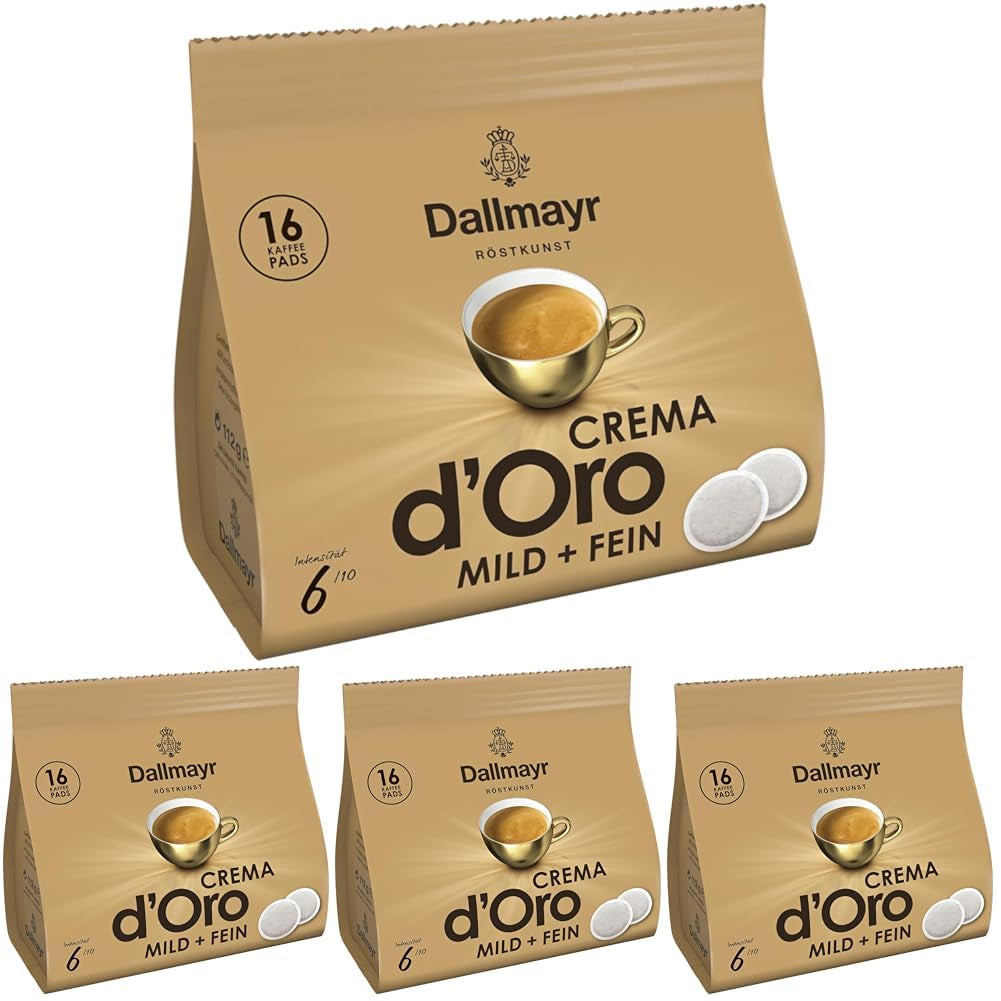 Crema d'Oro cialde delicate e fini (16 cialde Kaffee) (confezione con 4)