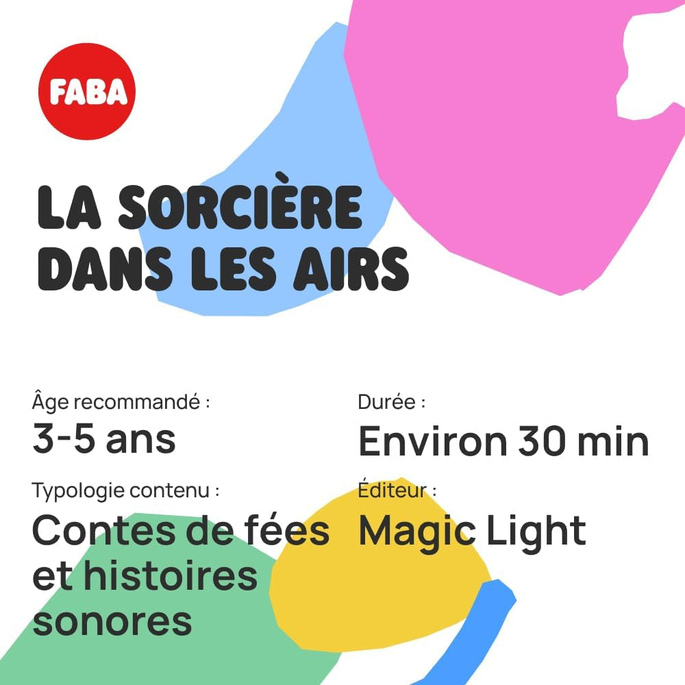 Figura sonora La strega dell'aria - fiabe e racconti sonori - giocattolo, contenuto educativo, versione francese, bambini 2-4 anni Giocattoli Bebe Naty Shop