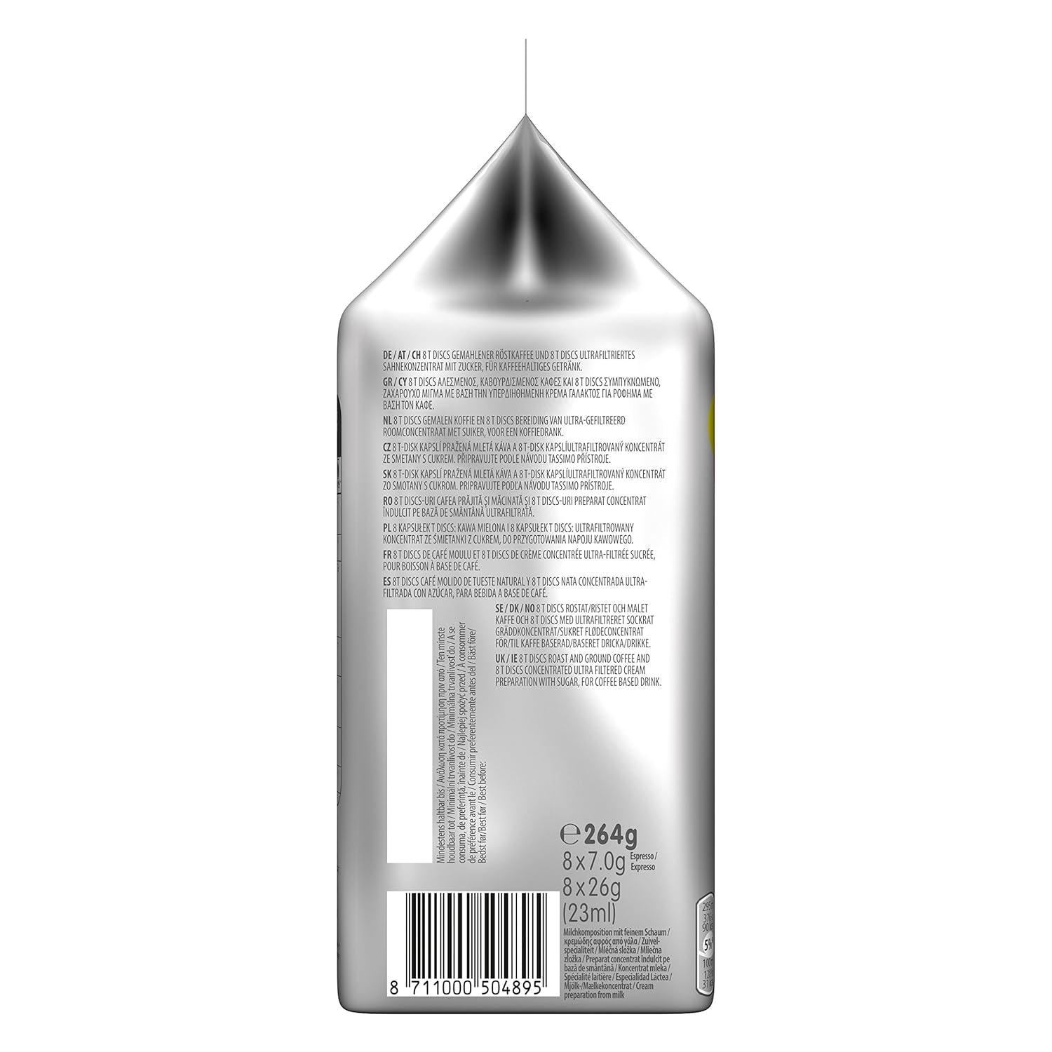 Tassimo Kapseln Jacobs Tipo Latte Macchiato Classico, 5 x 8 cialde, 40 Kaffeekapseln
