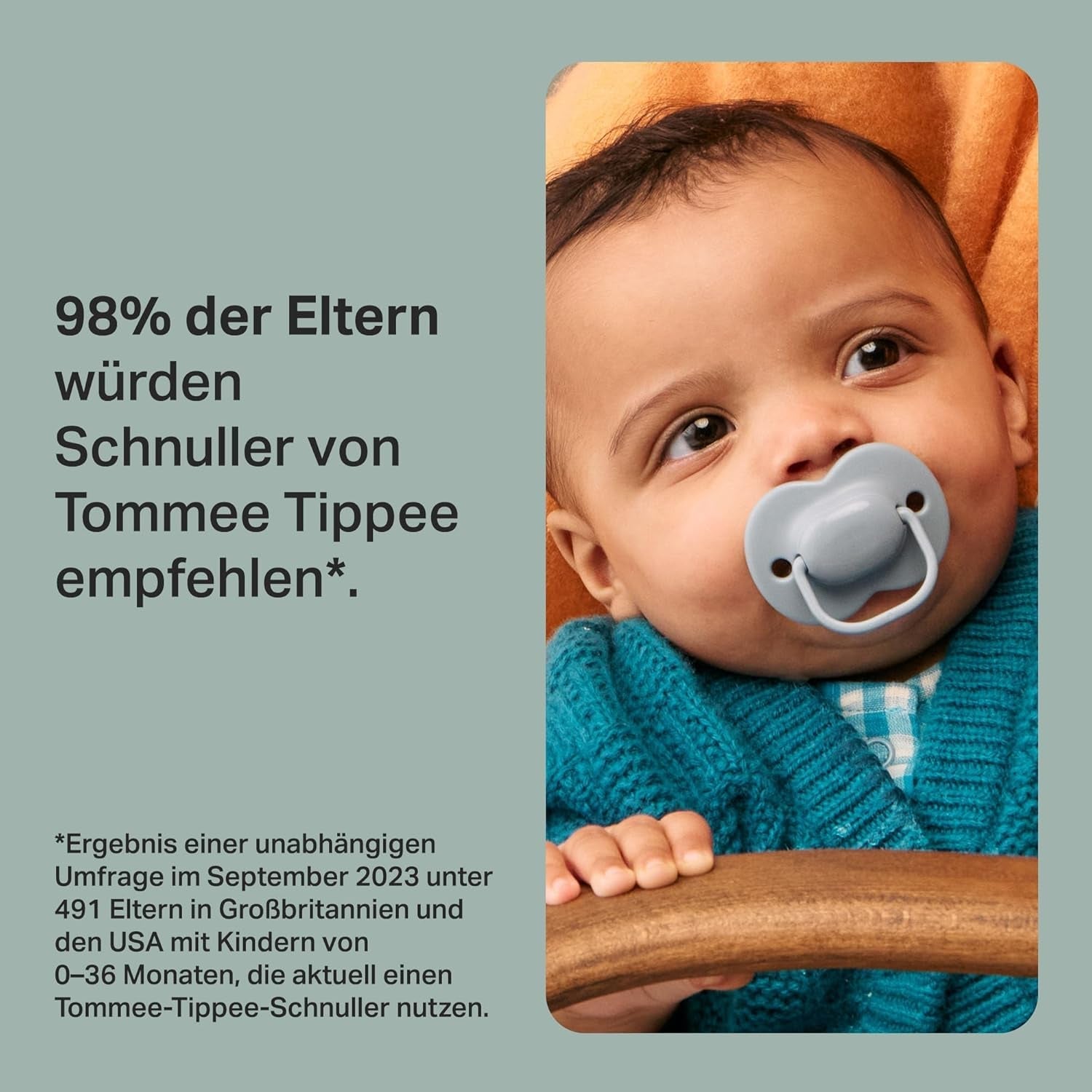 Succhietti Tommee Tippee Anytime, 0-6 mesi, confezione da 6 succhietti simmetrici, senza BPA