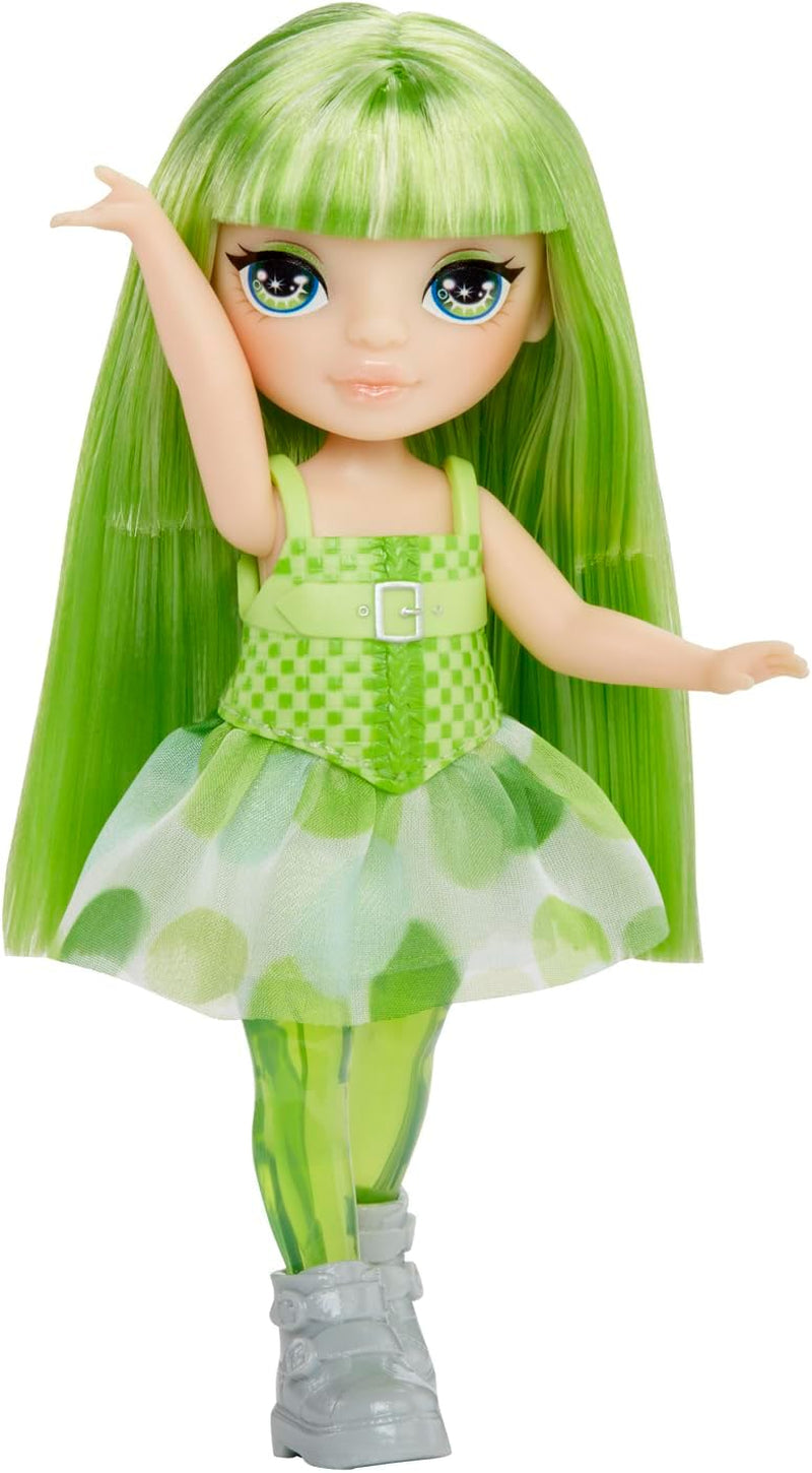 Rainbow High Littles Fata e animaletto Rainbow Fantasy - Smeraldo, Verde - Piccola bambola drago fantasy articolata da 14 cm con ali di fata intercambiabili, dolce regalo per bambini dai 4 anni in su