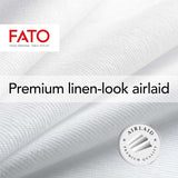 Fato - Tovaglioli Carta Dry, Airlaid, Effetto Tela, Confezione da 50 Tovaglioli, Misura 40X40 Piegati in 4, Colore Nero