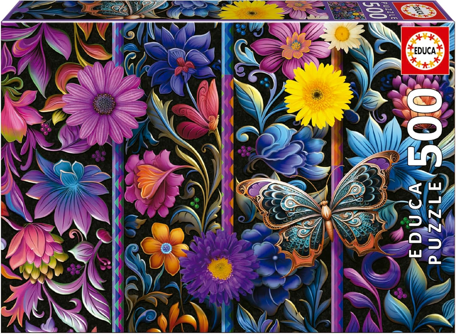 Educa - Puzzle da 500 pezzi per adulti | Bada Bloom. Dimensioni: 48X34 cm. Include la colla per puzzle Fixpuzzle. Per 11 anni (19909) Puzzle Naty Shop Titolo predefinito