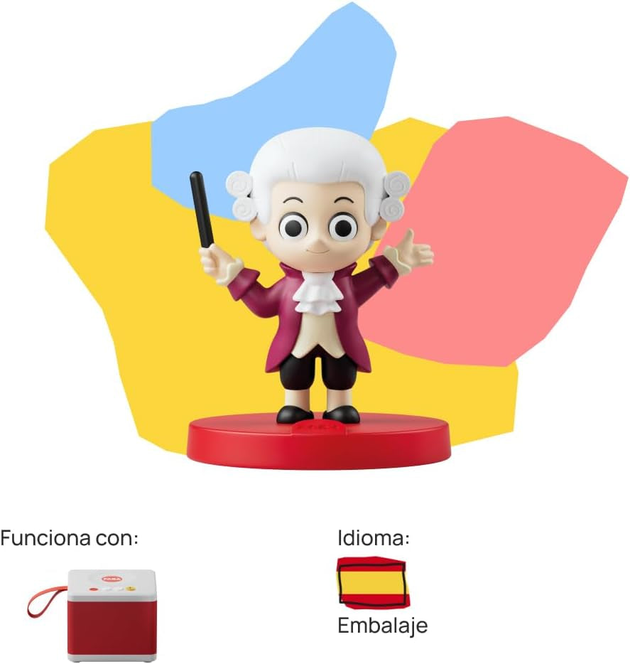 Personaggio sonoro - dolce sinfonia di Mozart - canzoni - giocattolo, contenuto educativo, spagnolo, bambini da 0 anni, multicolore, FFL30003 Bebe Naty Shop giocattoli