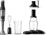Philips Stabmixer serie 5000 - 1200W Leistung. Tecnologia Promix. Led Geschwindigkeitsanzeiger. Stufenlose Geschwindigkeitseinstellung. Design compatto. Leicht Zu Reinigen. Schwarz (HR2681/00) Kitchen Naty Shop + Schneebesen, Spiralizer, Xl-Zerkleinerer