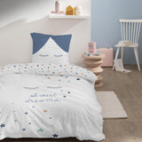 Set biancheria da letto per bambini, reversibile, Stars Bedding - bambini Naty Shop