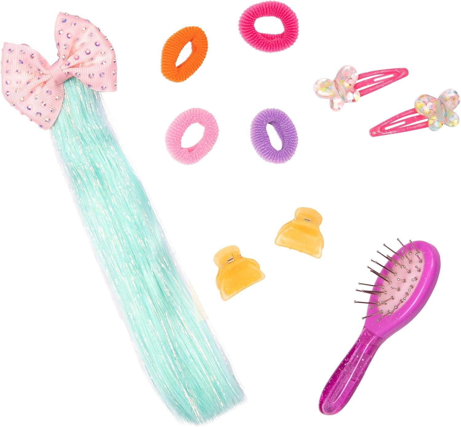Glitter Girls - Luma - Bambola articolata da 36 cm - Capelli viola e occhi viola unici - Extension per capelli, fiocco, fermagli e vestito colorato - 3 anni +