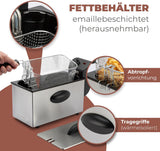 Friggitrice ad olio Bomann®, capacità 3 L, tecnologia Cool Zone e scarico, 2000 W Elettrodomestici Naty Shop