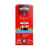 Caffè Mauro Torrefazione Kaffeekapseln Espresso Original, Intensität 10/10-50 Kapsel aus Aluminium - Compatibile con Nespresso* Haushalts-Espressomaschinen - Hergestellt in Italien