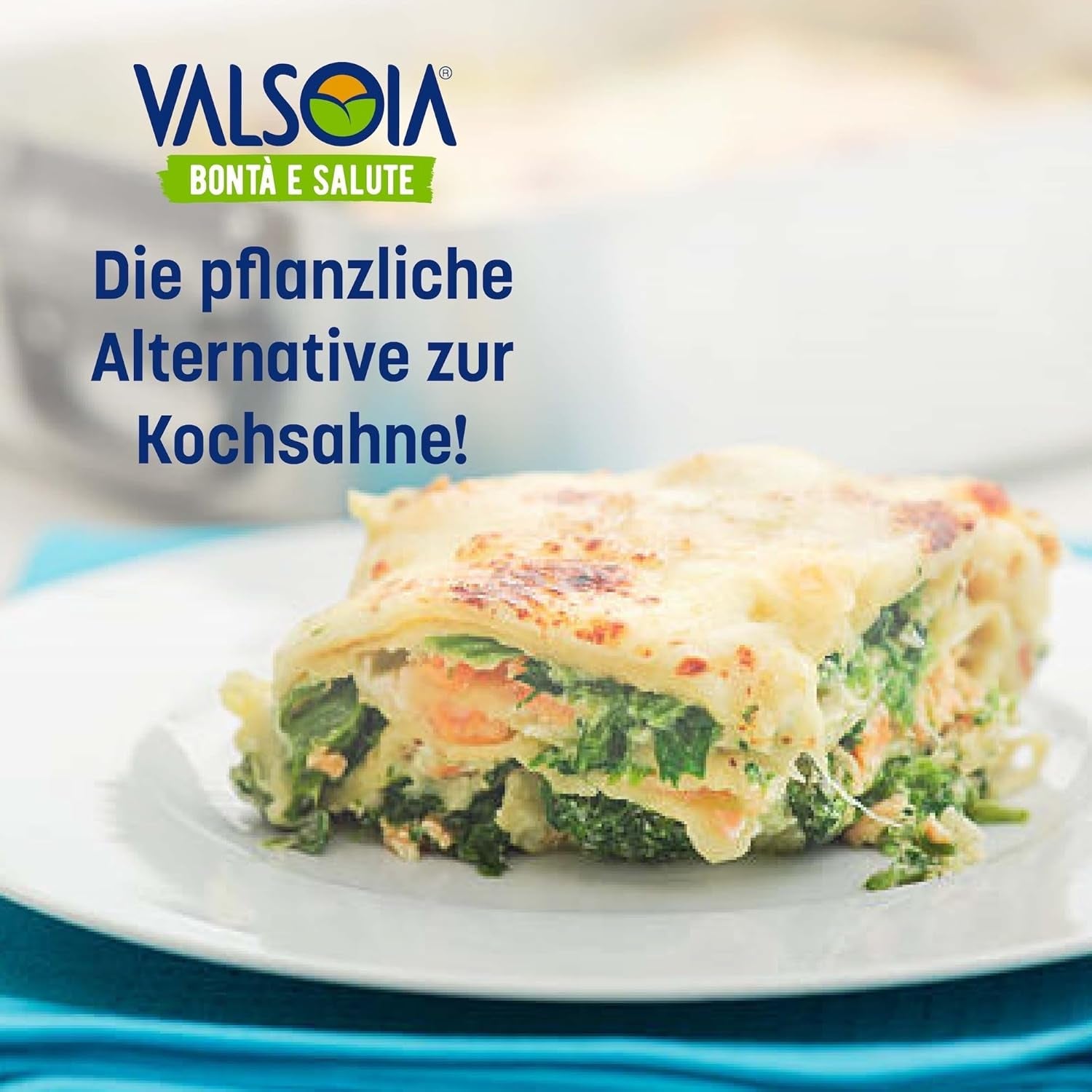 Crema Condisoia, panna da cucina ideale per intolleranti al lattosio, vegani e vegetariani, versatile in cucina, 6 x 200 g
