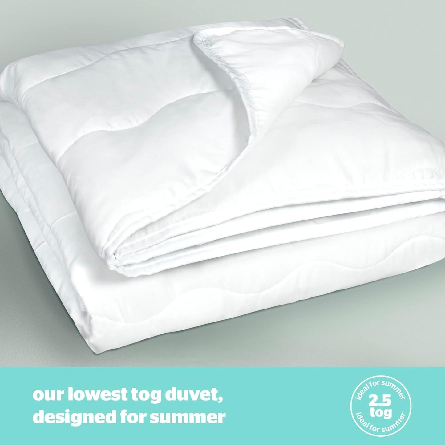 Silentnight Summer Breeze Piumino per Letto Singolo 2,5 Tog Piumino Estivo Leggero Ideale per Notti Calde e Camere da Letto Calde Letto Singolo Ipoallergenico e Lavabile in Lavatrice 200 X 135 Cm Trapunte e Trapunte Naty Shop