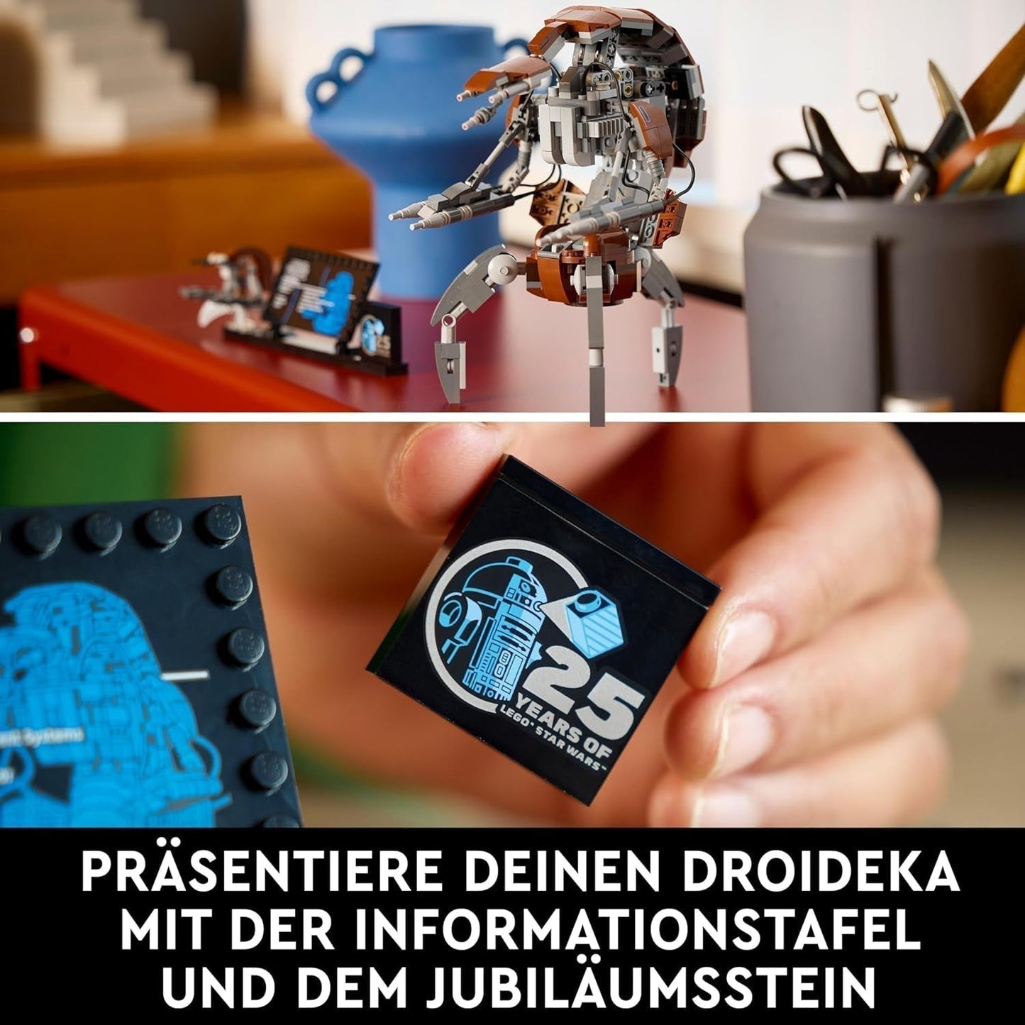 LEGO Star Wars Set Droideka, Kit modello droide per adulti, Decorazione da scrivania, da collezione, Idea regalo per uomini e donne 75381 Set da costruzione Besuche den LEGO-Store