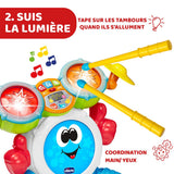 Chicco 00009820100000 Mi First Batteria con Luci e Suoni, 3 Modalità di Gioco Strumento Musicale con Batteria per Bambini, Multicolor, Grande Jucarii Bebe Naty Shop