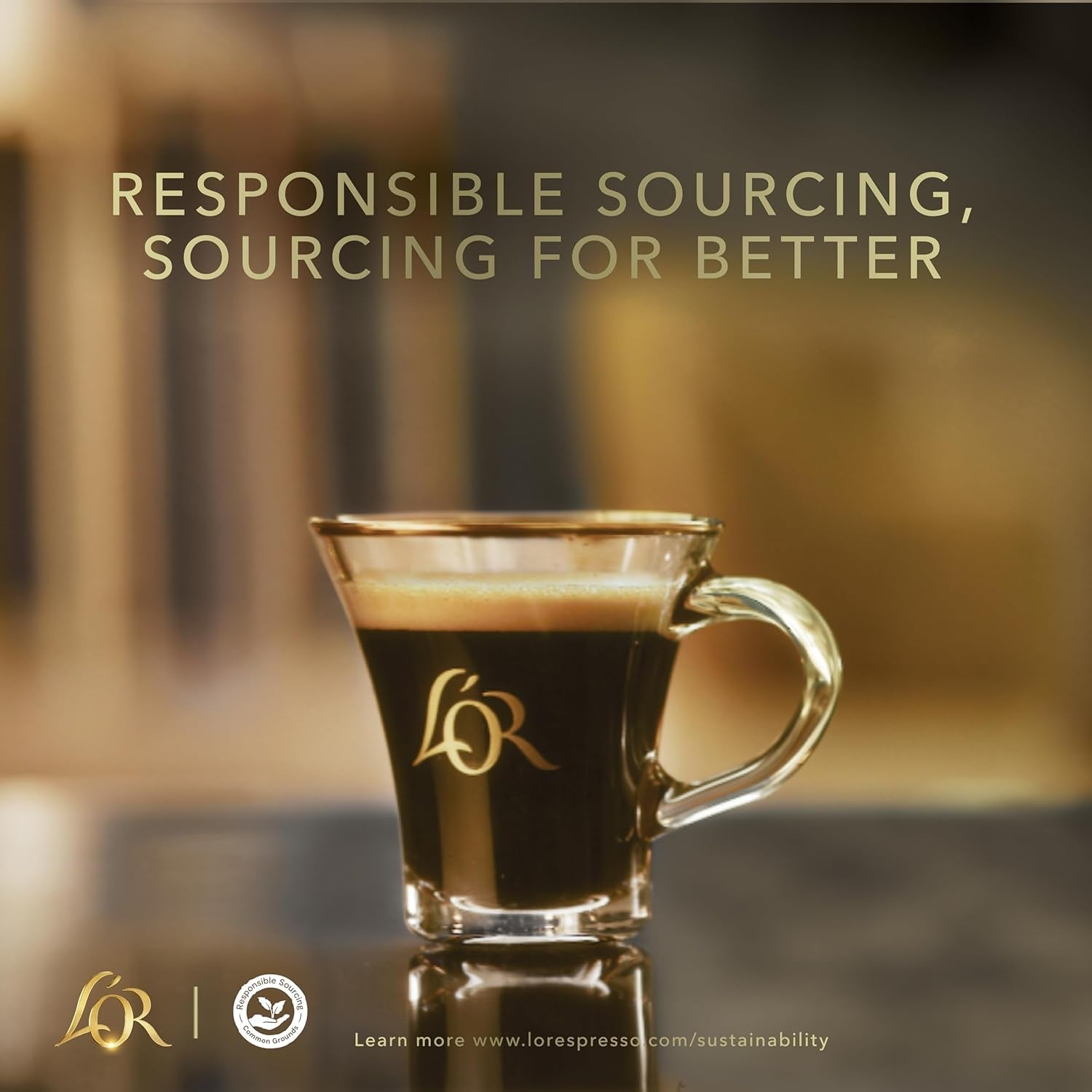 L'OR Barista Kaffeekapseln Ristretto, esclusivo per L'OR Barista Maschinen, confezione da 5, 5 x 10 Kapseln