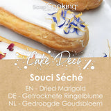 ScrapCooking - Calendule essiccate 3,5 g - Fiori commestibili - Decorazioni alimentari per dolci - Per dessert, torte, crostate, muffin - Natale, primavera, compleanno - Giallo dorato - 7471