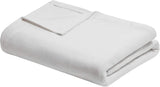 Coperta in cotone vimini Freshspun Madison Park Twin Letti e coperte grigie Madison Park Color crema Twin