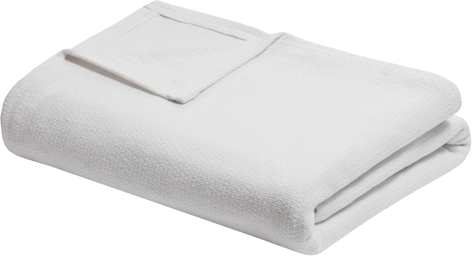 Coperta in cotone vimini Freshspun Madison Park Twin Letti e coperte grigie Madison Park Color crema Twin