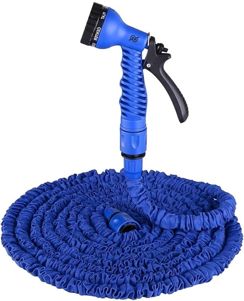 Tubo da giardino estensibile da 60 m con 7 funzioni per la pulizia impermeabile