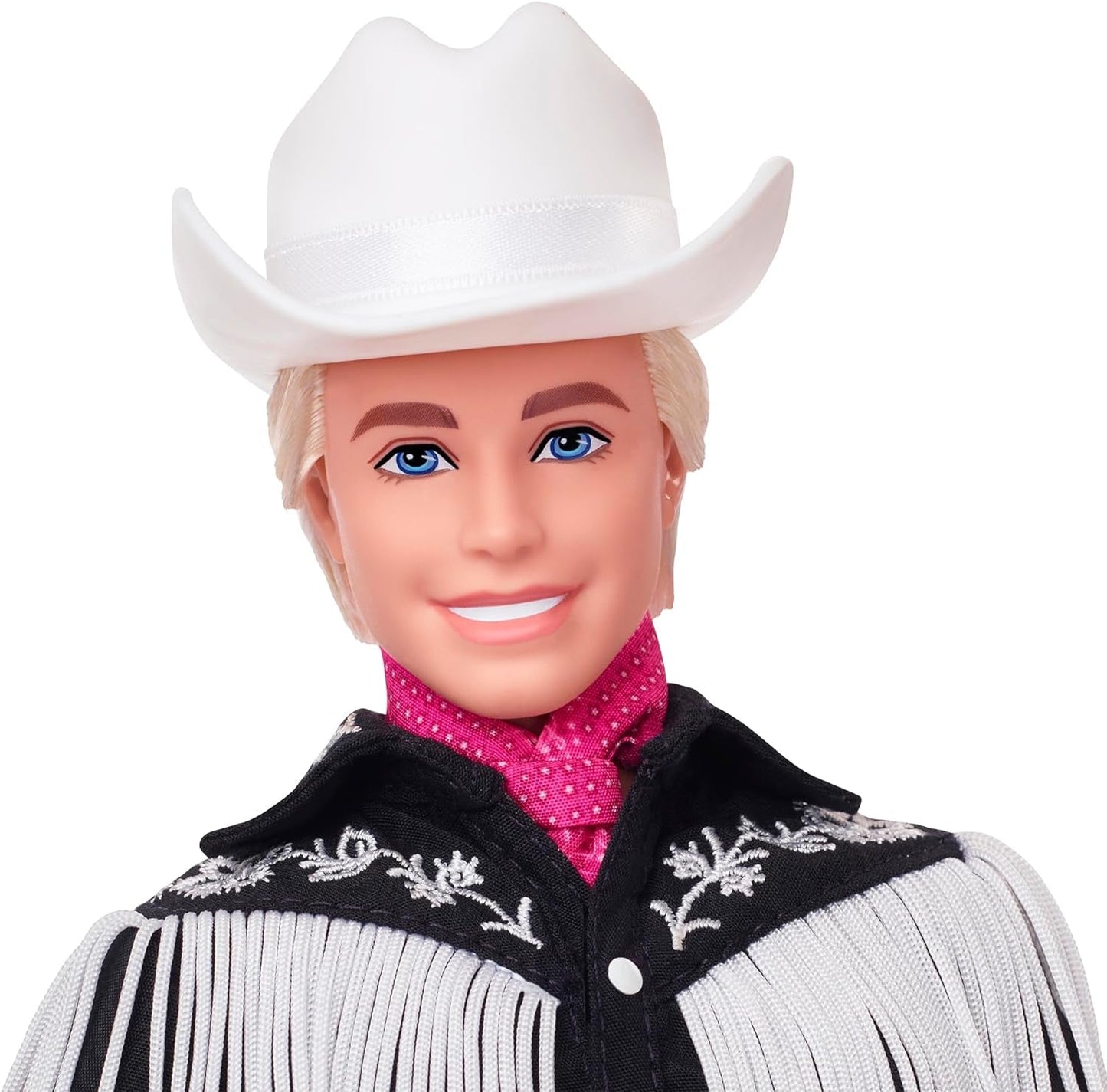 Ken BARBIE il FILM - Bambola da collezione in abito western, camicia vintage, cappello da cowboy, stivali bianchi del film per bambini dai 3 anni in su, bambole HRF30 Naty Shop