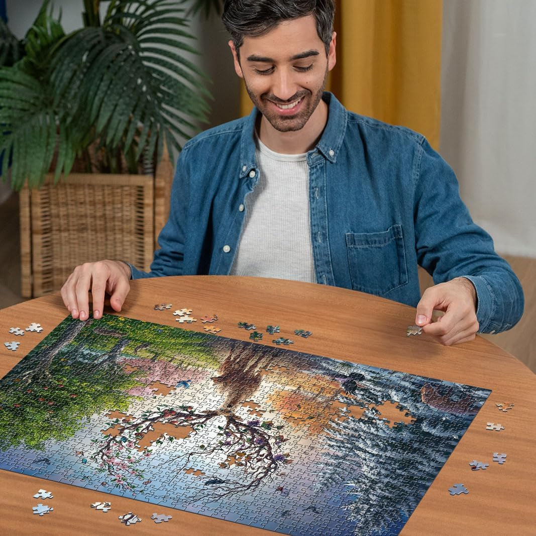 Ravensburger Puzzle 12001088 - Il Cervo Magico e le Quattro Stagioni - Puzzle da 1000 pezzi per Adulti 14+ Puzzle Naty Shop