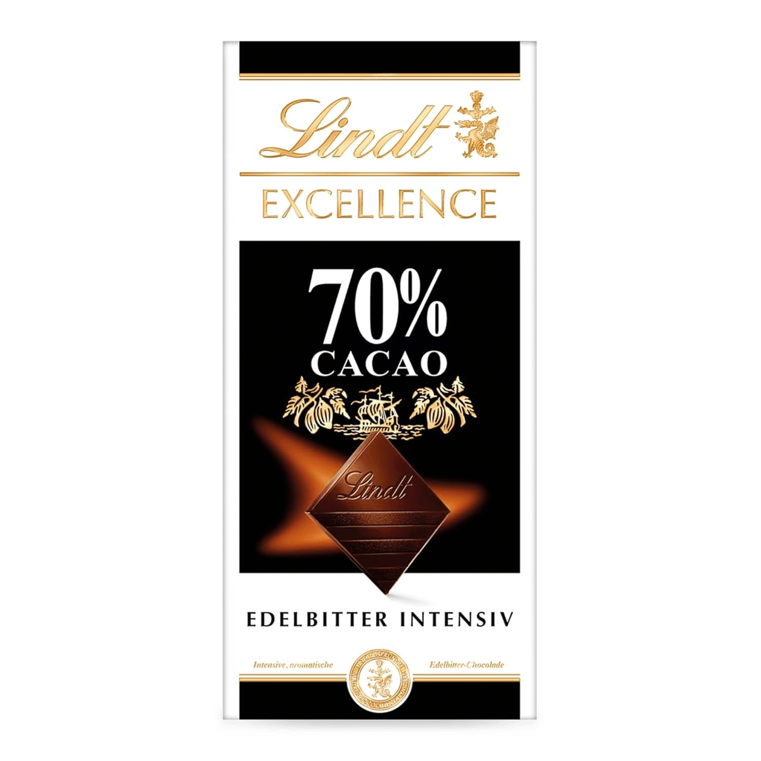 Lindt EXCELLENCE 70% cacao - cioccolato fondente, tavoletta da 100 grammi Naty Shop Default Title