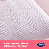 Silentnight Ultimate Pillow - Cuscino da letto morbido e di supporto con fodera trapuntata di lusso Pinsonic Soft Touch, lavabile in lavatrice e ipoallergenico per chi dorme sulla schiena e sul fianco, 1 pezzo di cuscini standard Naty Shop