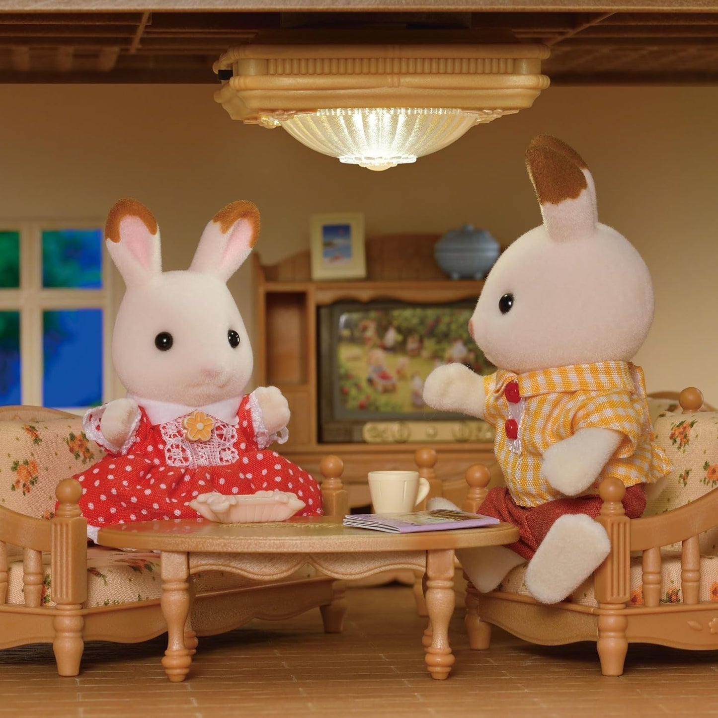 Sylvanian Families 5528 Lampada da soffitto - Mobili per casa delle bambole Marrone Naty Shop Dolls