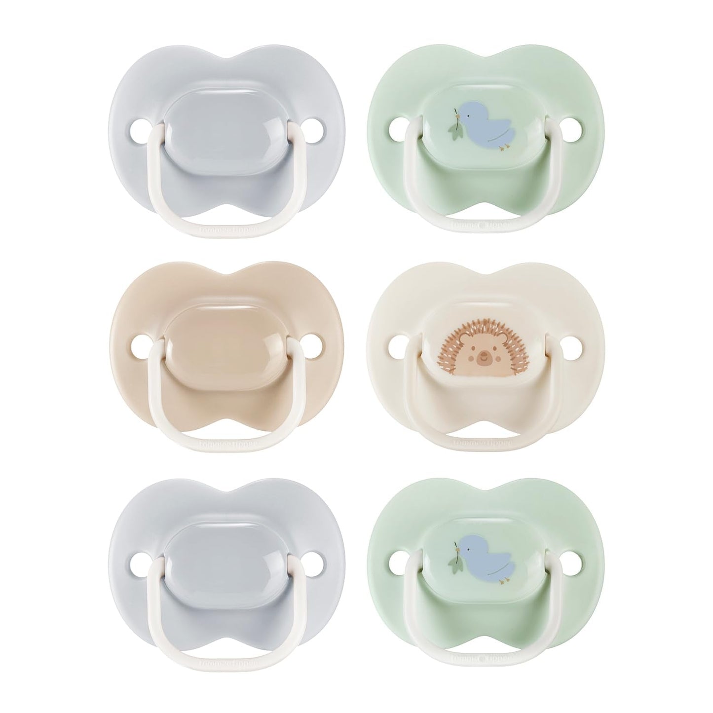 Succhietti Tommee Tippee Anytime, 0-6 mesi, confezione da 6 succhietti simmetrici, senza BPA