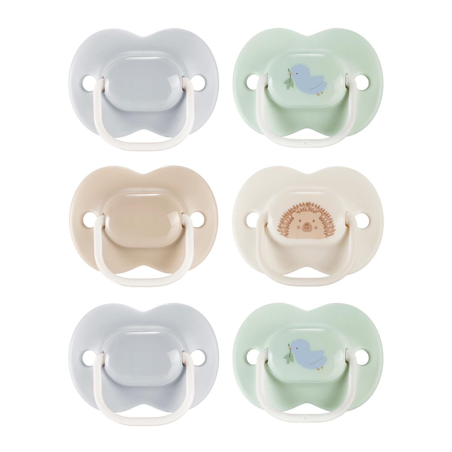 Succhietti Tommee Tippee Anytime, 0-6 mesi, confezione da 6 succhietti simmetrici, senza BPA
