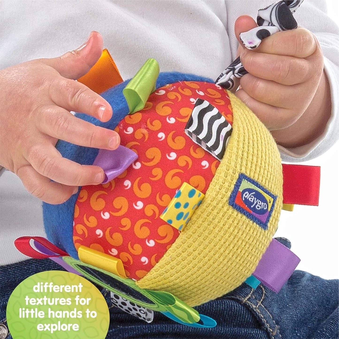 Playgro Loopy Loops Palla da abbracciare - Palla da abbracciare per bebè - Giochi per bambini - Giochi per bambini - Giocattoli - Giocattoli - Giocattoli colorati per bambini Naty Shop