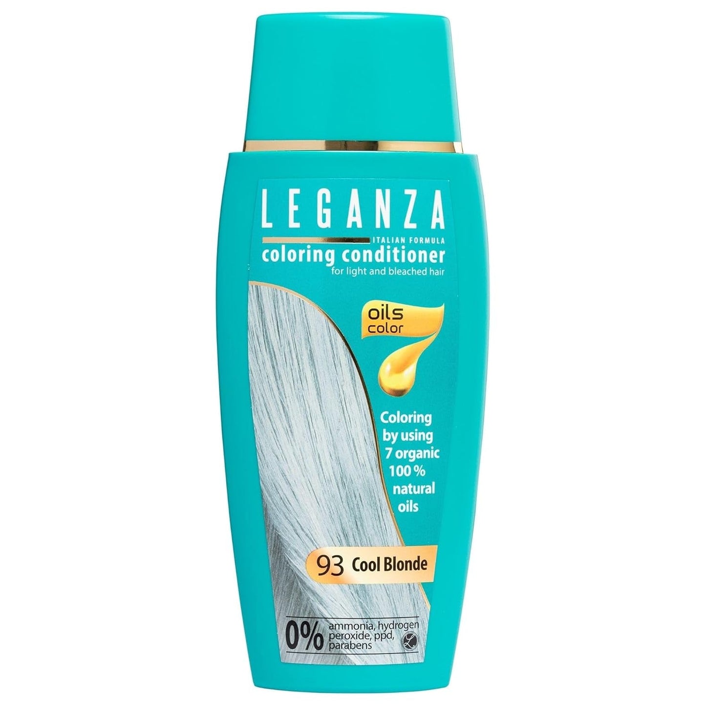 Leganza Balsamo Naturale Tintura Per Capelli Colore 71 Café Latte | Tintura per capelli senza ammoniaca | Arricchito con 7 oli naturali | 150 ml Tintura per capelli Naty Shop 93 Biondo freddo