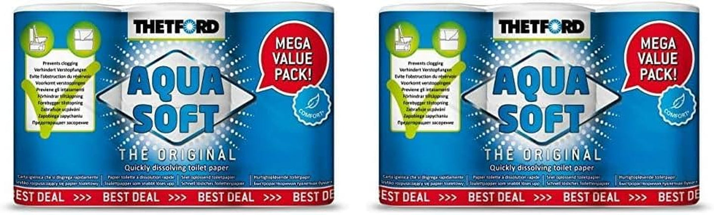 Carta igienica Aqua Soft Carta igienica portatile 4 rotoli/bottiglie Servizi igienici da campeggio Carta igienica da campeggio all'aperto