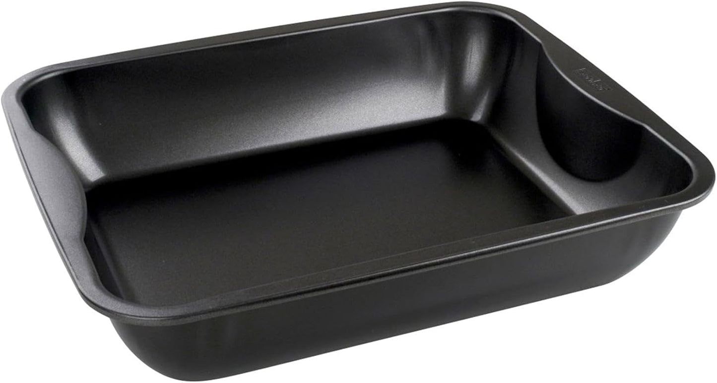 Zenker Xxl-Brat- Und Auslaufform (40 X 8 X 34 Cm) SPECIAL COOKING, Rechteckige Ofenform Mit Antihaftbebeschichtung, Backblech Für Krosse Braten & Saftige Aufläufe (Farbe: Schwarz), Menge: 1 Stück Stampi e vassoi per cuocere Naty Shop