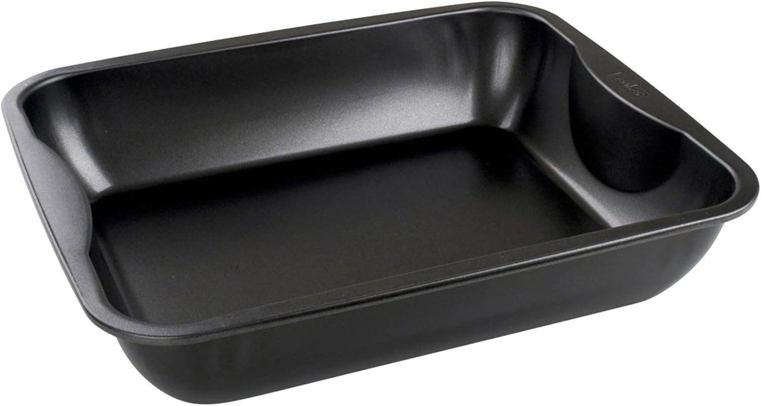 Zenker Xxl-Brat- Und Auslaufform (40 X 8 X 34 Cm) SPECIAL COOKING, Rechteckige Ofenform Mit Antihaftbebeschichtung, Backblech Für Krosse Braten & Saftige Aufläufe (Farbe: Schwarz), Menge: 1 Stück Stampi e vassoi per cuocere Naty Shop