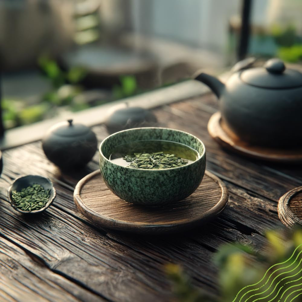 Naturalebio Tè giapponese Sencha - 200 g Tè verde biologico - Tè verde Sencha puro e naturale al 100% - foglie sfuse del primo raccolto - prodotto biologico coltivato in Giappone