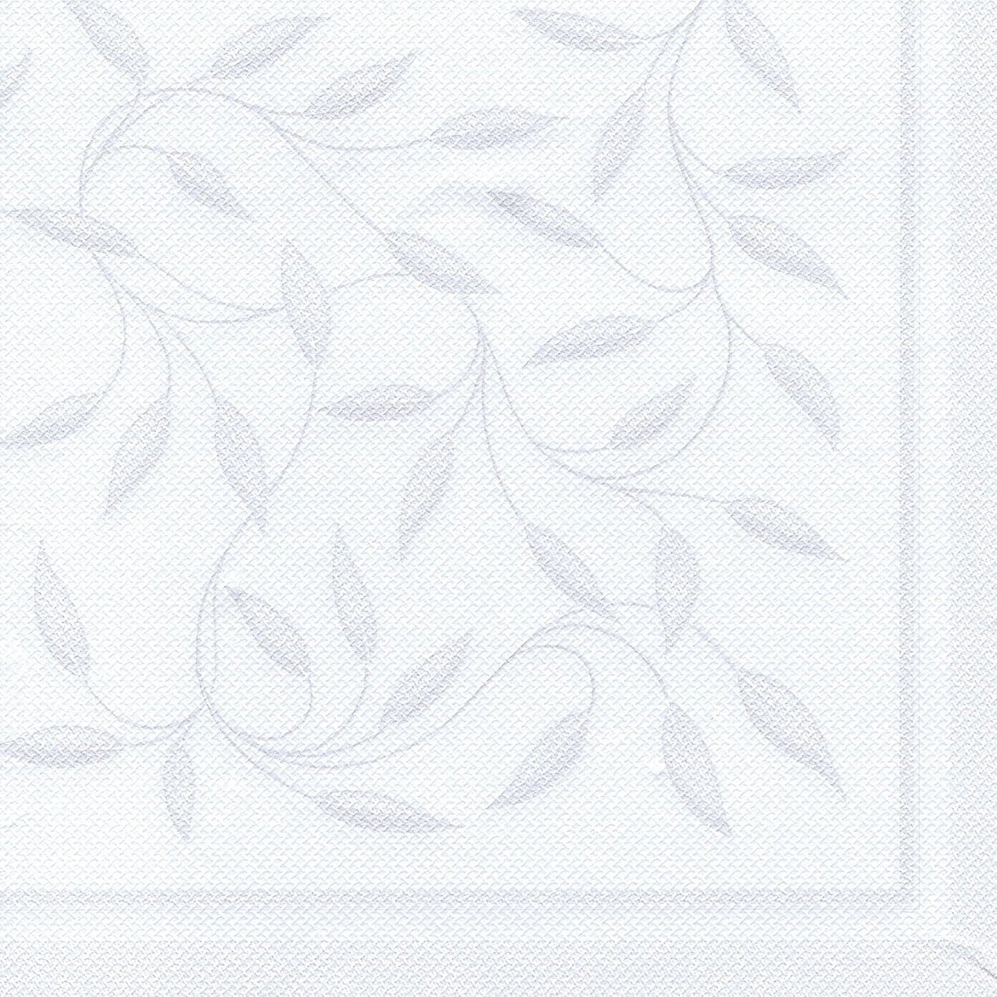 Papstar, 50 tovaglioli "ROYAL Collection" piega 1/4 40 Cm X 40 Cm Bianco "Nuovo Mediterraneo", #11652