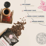 Chicchi di caffè Arabica tostati | 500 g con sentori di cacao e mandorle | Da una torrefazione tradizionale | Gusto delicato