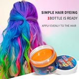 Tintura Per Capelli Verde Temporanea - Cera Colorante Per Capelli, Tonalità Per Capelli Per Uomini Donne, Pomata Per Capelli Naturale, Cera Colorante Per Capelli Con Clip Colorate Per Colorazioni Pazzesche Per Feste (4,23 Once, Verde) Naty Shop Tinture Per Capelli
