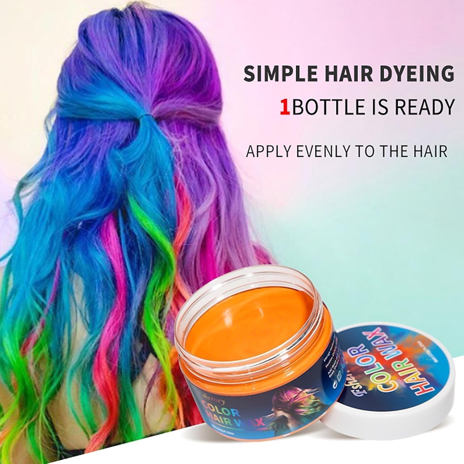 Tintura Per Capelli Verde Temporanea - Cera Colorante Per Capelli, Tonalità Per Capelli Per Uomini Donne, Pomata Per Capelli Naturale, Cera Colorante Per Capelli Con Clip Colorate Per Colorazioni Pazzesche Per Feste (4,23 Once, Verde) Naty Shop Tinture Per Capelli