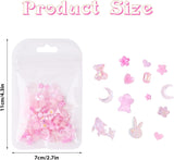 100 pz Ciondoli per unghie con fiocco Y2K 3D Resina Fiore Camelia Ciondoli per unghie Kawaii Strass Decorazioni per nail art, Modelli, Accessori artigianali fai-da-te (Rosa)
