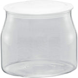Rommelsbacher JG 1 barattolo di ricambio per yogurt e formaggio cremoso JG 80-1,2 litri con coperchio (confezione da 2) Naty Shop Scatole per alimenti trasparente/bianco 1 pezzo (confezione da 1)